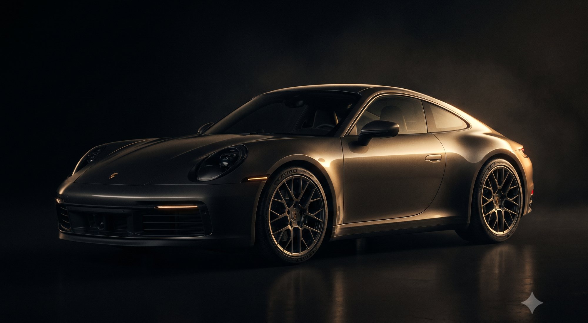 Porsche 911 im Studiolicht