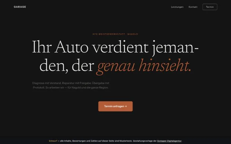 Vorschau des Entwurfs Garage