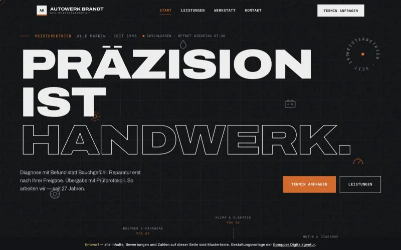 Vorschau des Entwurfs Autowerk Brandt