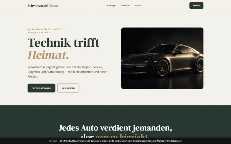 Vorschau des Entwurfs Schwarzwald Motor